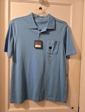 Croft & barrow Light Blue Men's Pocket Polo
